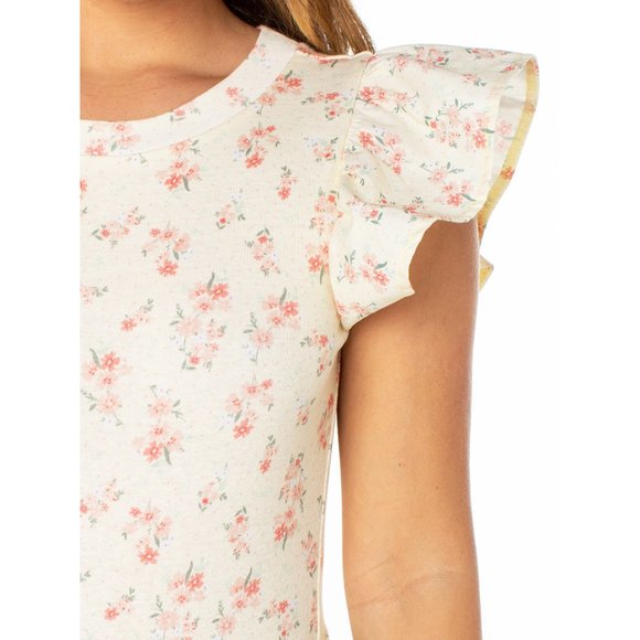 Celebrity Pink Juniors Flutter Sleeve Bodysuit - Picture 4 of 4